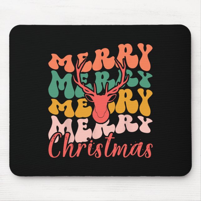 Frohe Weihnachten Christmas Xmas Spaß  Mousepad (Vorne)