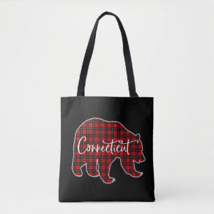 Frohe Weihnachten Connecticut Festive Retro Sunset Tasche