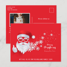 Frohe Weihnachten Cooles Foto der Weihnachtsfamili