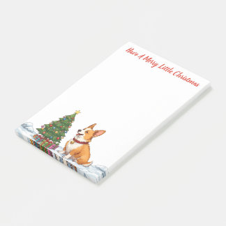 Frohe Weihnachten - Corgi Post-it Klebezettel
