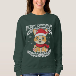 Frohe Weihnachten Corgi Sweatshirt