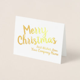 Frohe Weihnachten Corporate Personalisiert Foil Ca Folienkarte