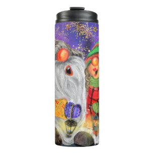 Frohe Weihnachten Couple Gnomes Thermal Tumbler Thermosbecher