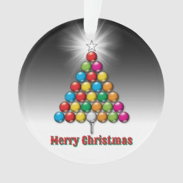 Frohe Weihnachten Custom Golf Holiday Design Ornament