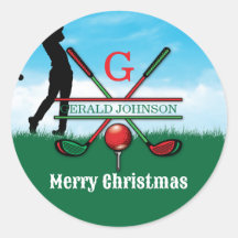 Frohe Weihnachten Custom Golf Holiday Design