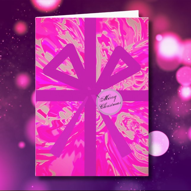 Frohe Weihnachten Custom Moderne Vintage Niedliche (Customizable Modern Vintage Cute Chic Merry Christmas Holiday Card.)