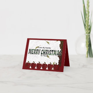 Frohe Weihnachten Dankeskarte