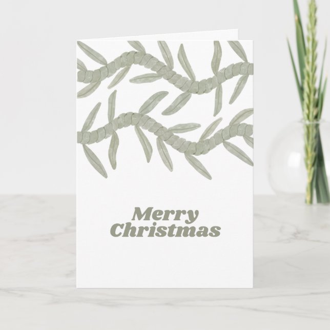 Frohe Weihnachten Dankeskarte (Vorderseite)