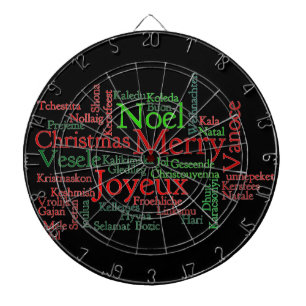 Frohe Weihnachten Dartscheibe