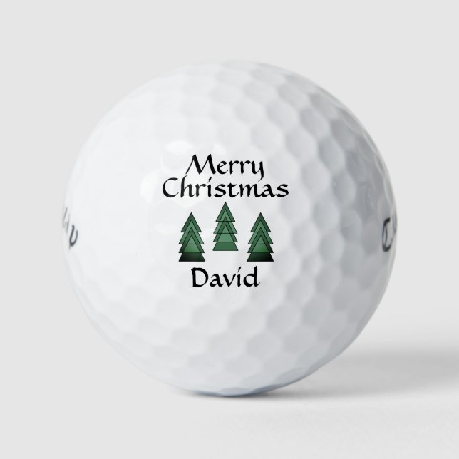 Frohe Weihnachten #David Golfbälle von dalDesignNZ (Vorderseite)