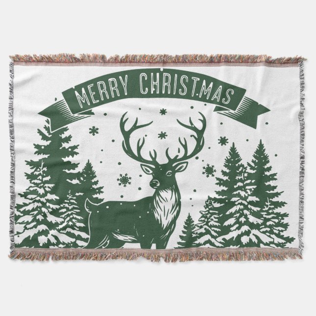 Frohe Weihnachten Decke (Vorderseite)