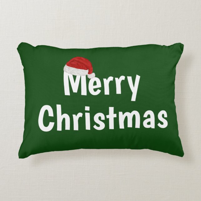 Frohe Weihnachten Dekokissen (Vorderseite)