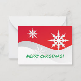 Frohe Weihnachten! Dekorative Schneeflocken. Mitteilungskarte