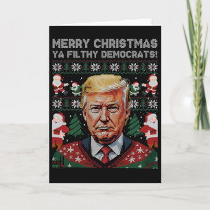 Frohe Weihnachten Demokraten Dreckig Ihr Lustiges Karte