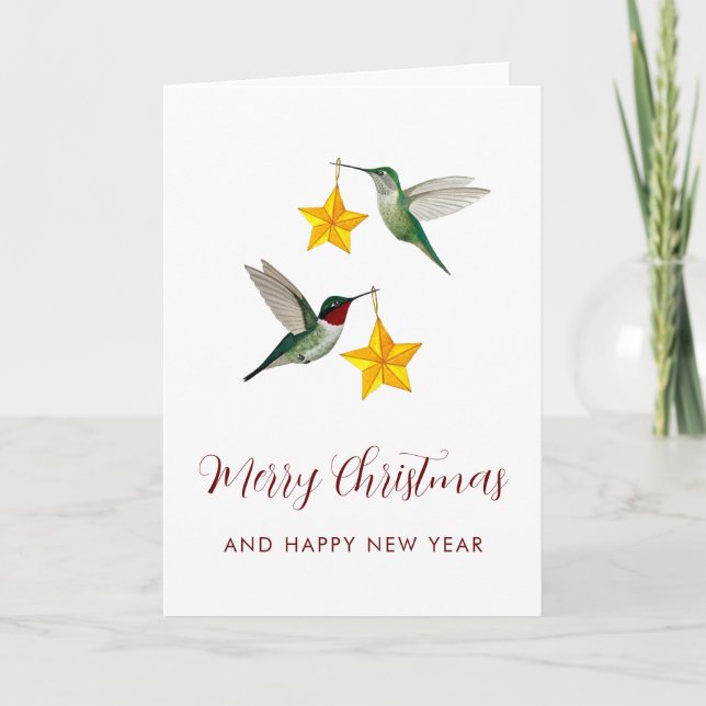 Frohe Weihnachten den Kolibris  (Vorderseite)