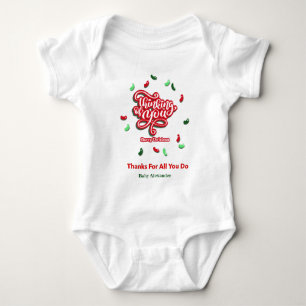 Frohe Weihnachten Denken Sie persönlich Baby Strampler