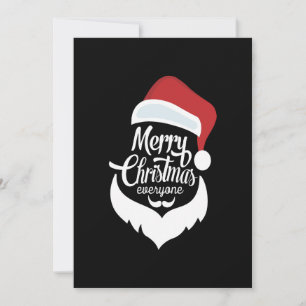 Frohe Weihnachten   Der Weihnachtsmann sagt frohe  Dankeskarte