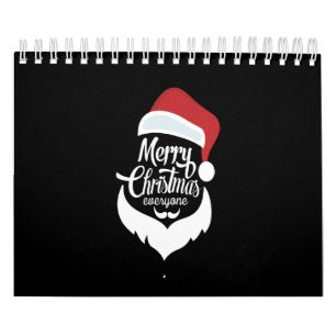 Frohe Weihnachten Der Weihnachtsmann sagt frohe Kalender