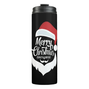 Frohe Weihnachten Der Weihnachtsmann sagt frohe Thermosbecher