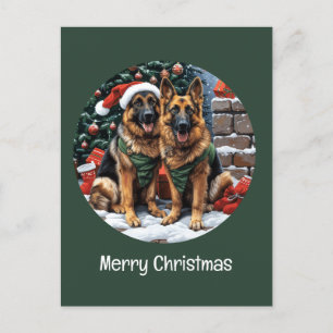 Frohe Weihnachten Deutsche Schäferhunde