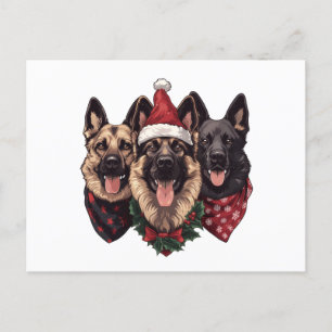 Frohe Weihnachten Deutsche Schäferhunde