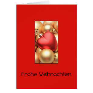 Frohe Weihnachten, deutsche Weihnachtskarte