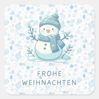 FROHE WEIHNACHTEN DEUTSCHER STICKER