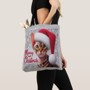 Frohe Weihnachten Devon Rex Katze, Xmas Weihnachts Tasche
