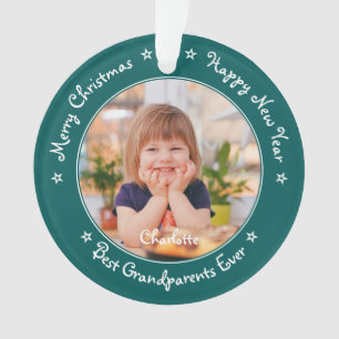 Frohe Weihnachten Die besten Großeltern je Kinder Ornament