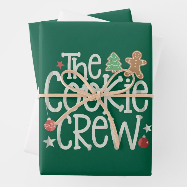 Frohe Weihnachten Die Cookie Crew Weihnachten Matc Geschenkpapier Set (Beispiel)