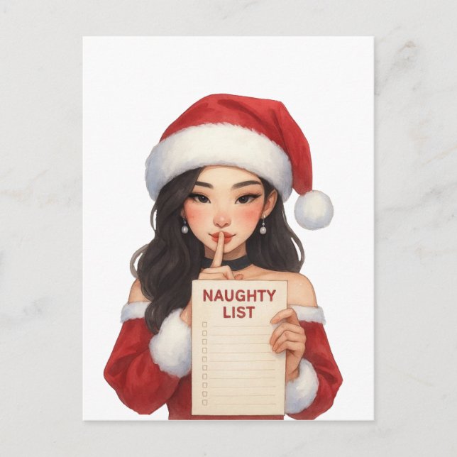 Frohe Weihnachten, die du auf meiner schmutzigen L Postkarte (Vorderseite)