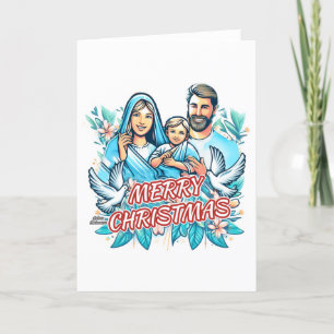 Frohe Weihnachten - Die heilige Familie - Geburt