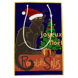 Frohe Weihnachten Die Katze Schwarz Parodie Mit Ju Mittlere Geschenktüte