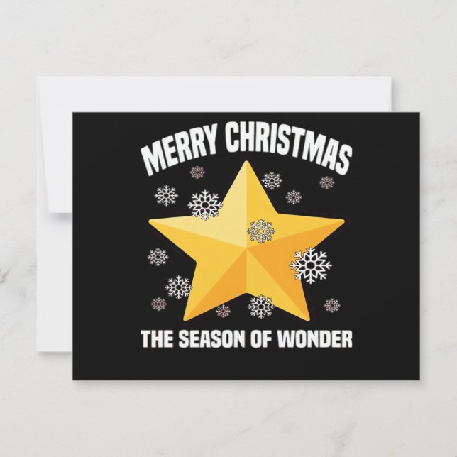 FROHE WEIHNACHTEN - DIE SAISON DES WUNDERS  Stern  (Vorderseite)