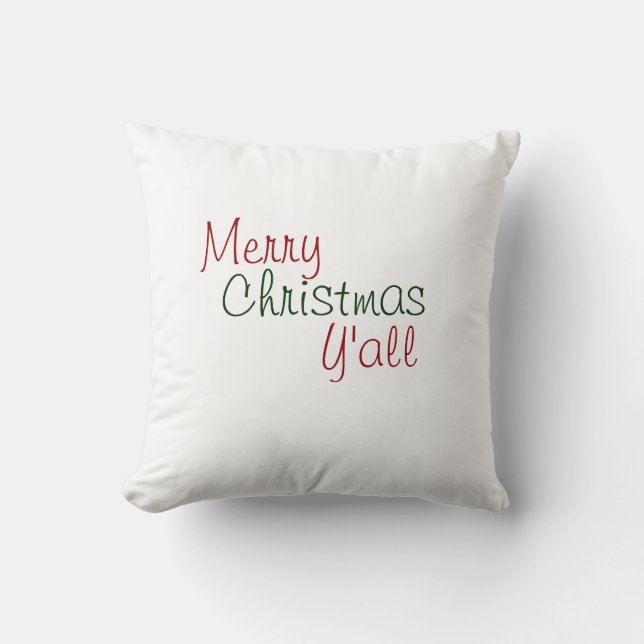 Frohe Weihnachten, die Sie Pillow Kissen (Vorderseite)
