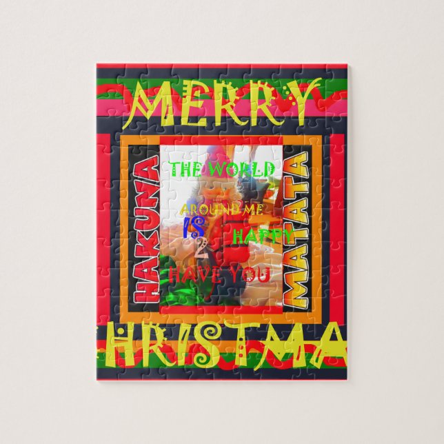 Frohe Weihnachten Die Welt um mich ist froh, zu ha (Vertikal)