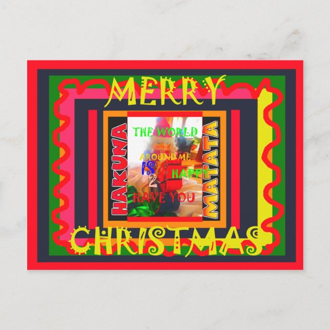 Frohe Weihnachten Die Welt um mich ist froh, zu ha (Vorderseite)