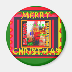 Frohe Weihnachten Die Welt um mich ist froh, zu ha Magnet