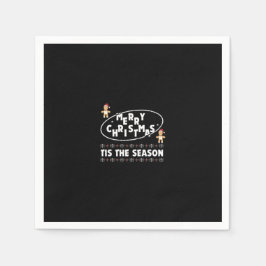 "Frohe Weihnachten "Dies ist das Jahresfest-Design Serviette
