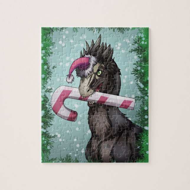 Frohe Weihnachten Dinosaur (Vertikal)