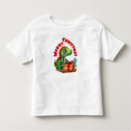 Frohe Weihnachten Dinosaur Kinder Kleinkind T-shirt