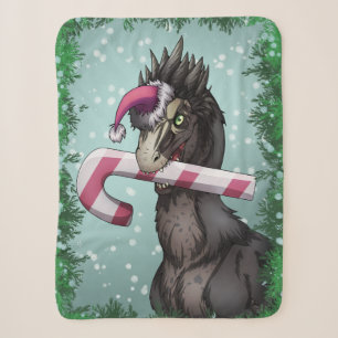 Frohe Weihnachten Dinosaur Sherpadecke