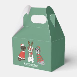 Frohe Weihnachten Dogge Hunde Geschenkschachtel