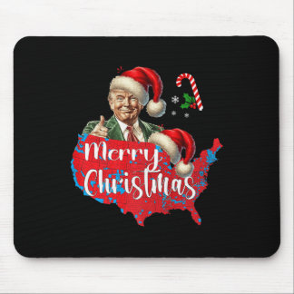 Frohe Weihnachten Donald Trump Red Coverage Karte Mousepad