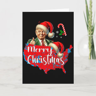 Frohe Weihnachten Donald Trump Rote Abdeckungskart Karte