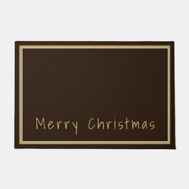 Frohe Weihnachten Doormat Fußmatte (Vorderseite)