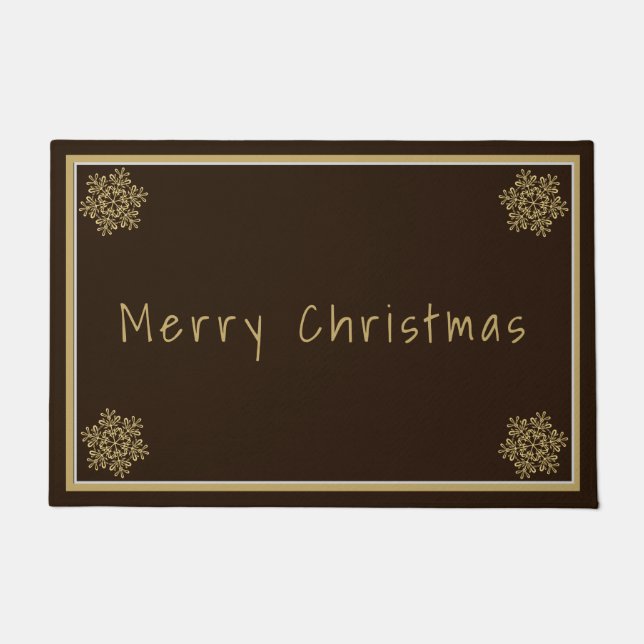 Frohe Weihnachten Doormat Fußmatte (Vorderseite)