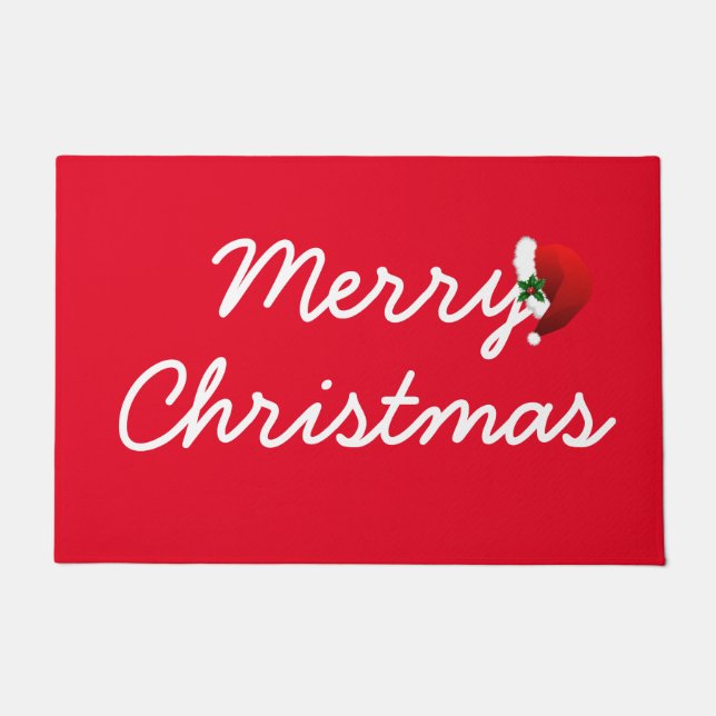 Frohe Weihnachten Doormat Fußmatte (Vorderseite)