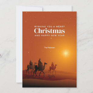 Frohe Weihnachten   Drei kluge Männer grüßen Karte
