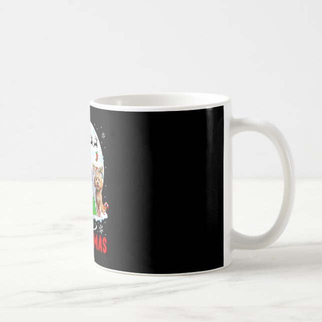 Frohe Weihnachten Drei Santa Elf Reindeer Apoos Ow Kaffeetasse (Rechts)